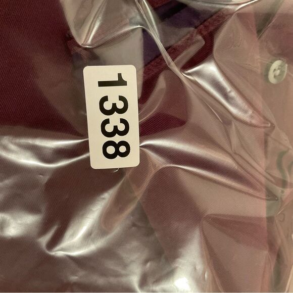 Michael Kors Women’s Burgundy Button Down Collared Long Sleeve Blouse Size M - Picture 14 of 14